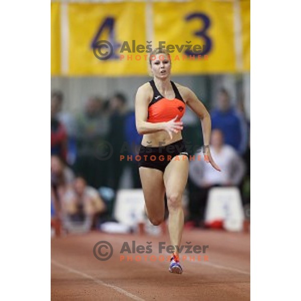 Maja Mihalinec at Slovenian National Athletics Indoor Championship in Ljubljana on February 14,2015