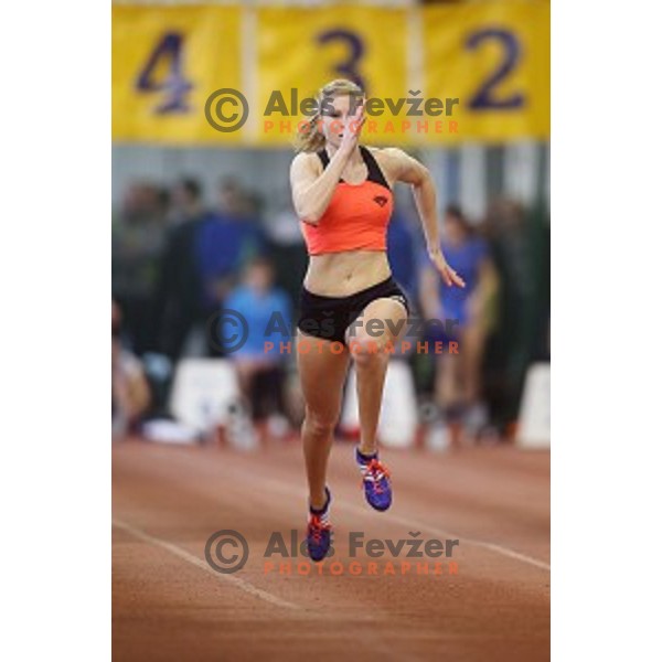 Maja Mihalinec at Slovenian National Athletics Indoor Championship in Ljubljana on February 14,2015