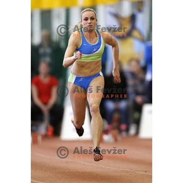 Sabina Veit at Slovenian National Athletics Indoor Championship in Ljubljana on February 14,2015