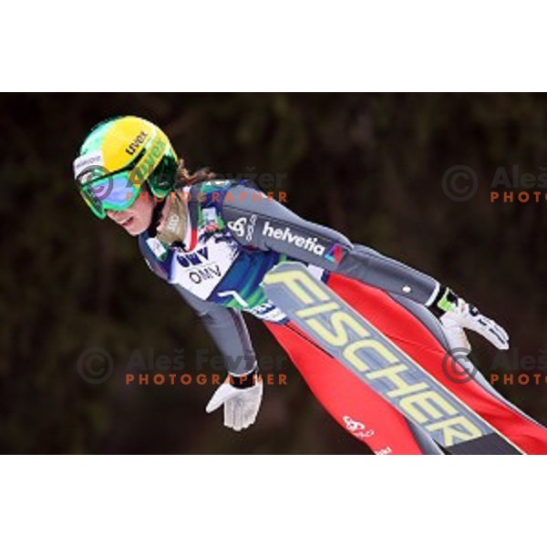 Sabrina Windmueller (SUI) at FIS Ski jumping World Cup in Ljubno, Slovenia on February 14, 2015