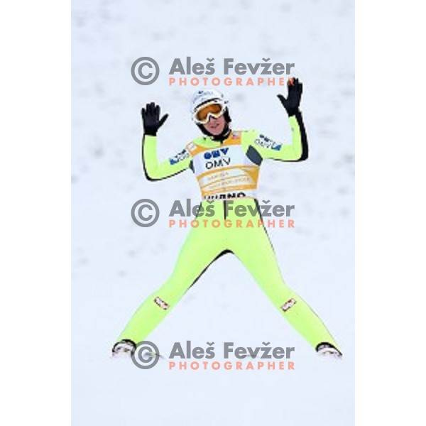 Daniela Iraschko-Stolz (AUT) at FIS Ski jumping World Cup in Ljubno, Slovenia on February 14, 2015