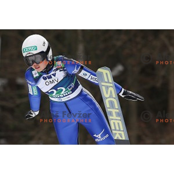 Yuja Seto (JPN) at FIS Ski jumping World Cup in Ljubno, Slovenia on February 14, 2015
