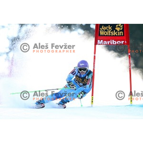 Tina Maze (SLO) during first run of 51. Golden Fox- Zlata Lisica FIS World Cup Giant Slalom in Maribor, Slovenia on February 21, 2015