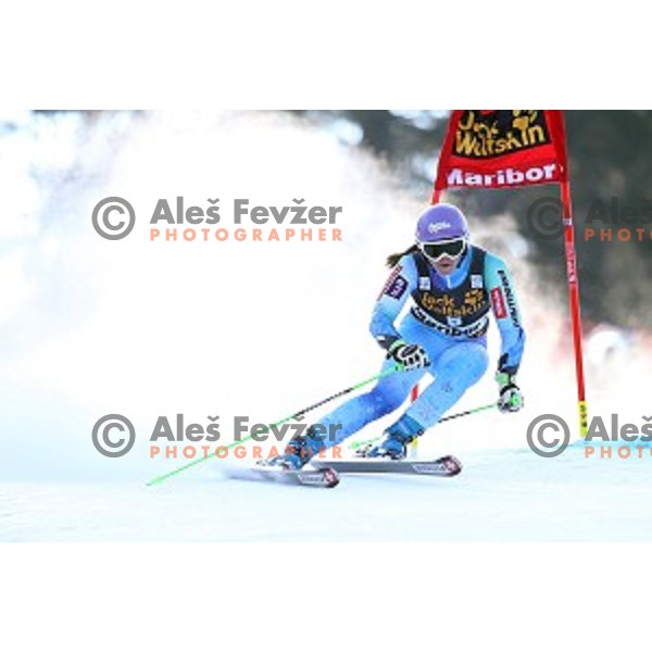 Tina Maze (SLO) during first run of 51. Golden Fox- Zlata Lisica FIS World Cup Giant Slalom in Maribor, Slovenia on February 21, 2015