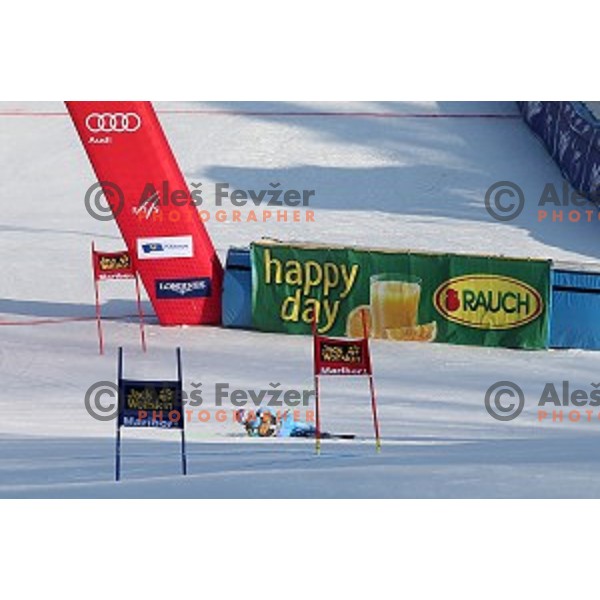 Tina Maze (SLO) during first run of 51. Golden Fox- Zlata Lisica FIS World Cup Giant Slalom in Maribor, Slovenia on February 21, 2015