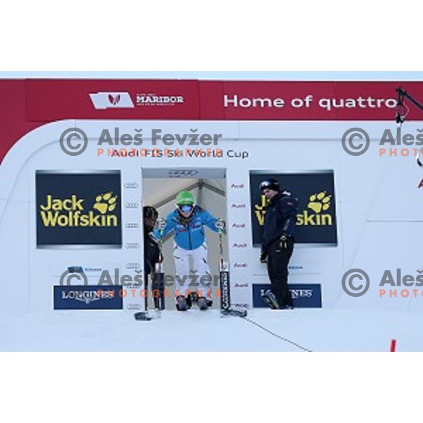 Course inspection at 51. Golden Fox. Zlata Lisica FIS World Cup Giant Slalom , Maribor, Slovenia on February 21, 2015