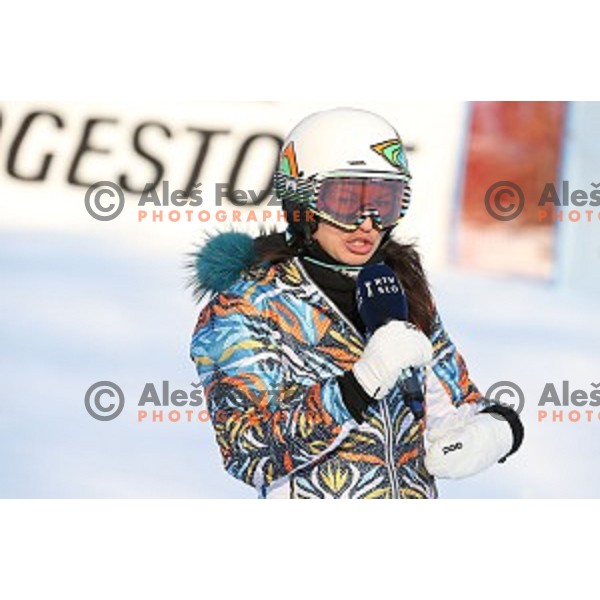 Course inspection at 51. Golden Fox. Zlata Lisica FIS World Cup Giant Slalom , Maribor, Slovenia on February 21, 2015