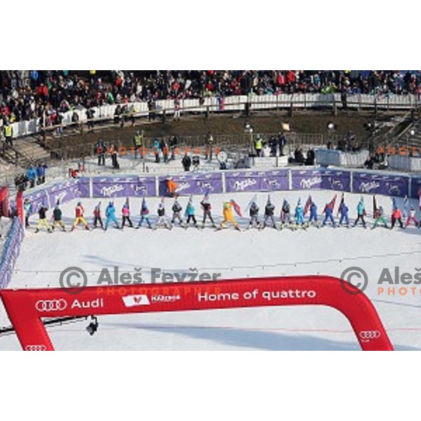 first run of 51. Golden Fox- Zlata Lisica FIS World Cup Giant Slalom in Maribor, Slovenia on February 21, 2015