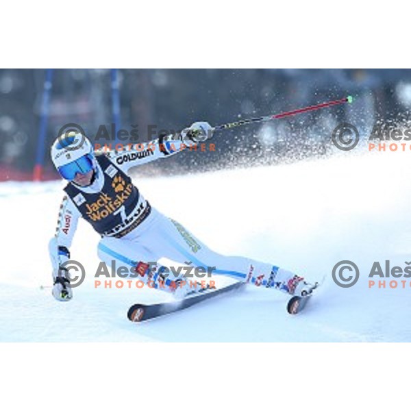 Jessica Lindell Vikarby (SWE) in first run of 51. Golden Fox- Zlata Lisica FIS World Cup Giant Slalom in Maribor, Slovenia on February 21, 2015