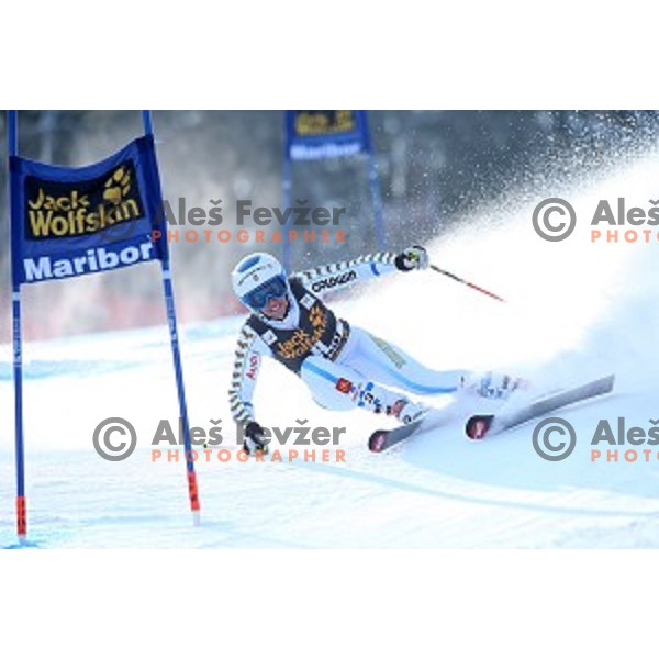 Maria Pietilae Holmner (SWE) in first run of 51. Golden Fox- Zlata Lisica FIS World Cup Giant Slalom in Maribor, Slovenia on February 21, 2015