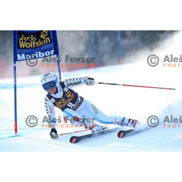 Maria Pietilae Holmner (SWE) in first run of 51. Golden Fox- Zlata Lisica FIS World Cup Giant Slalom in Maribor, Slovenia on February 21, 2015