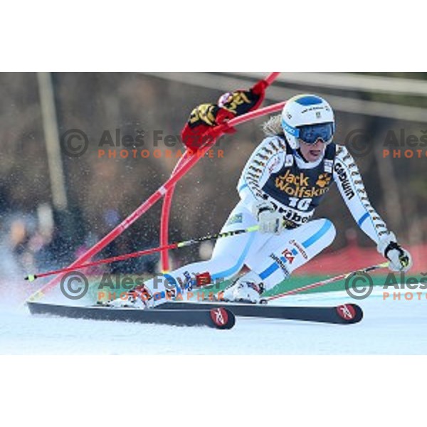 Frida Hansdotter (SWE) in first run of 51. Golden Fox- Zlata Lisica FIS World Cup Giant Slalom in Maribor, Slovenia on February 21, 2015
