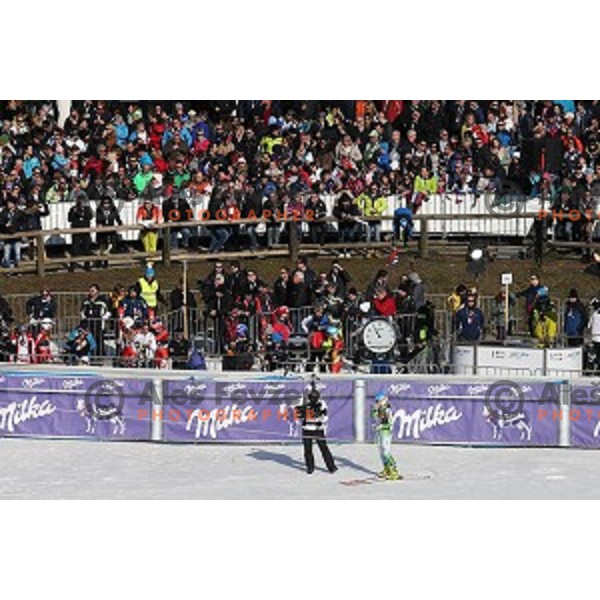 first run of 51. Golden Fox- Zlata Lisica FIS World Cup Giant Slalom in Maribor, Slovenia on February 21, 2015