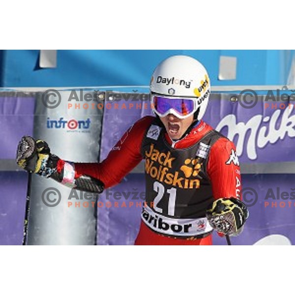 Irene Curtoni (ITA) in second run of 51. Golden Fox- Zlata Lisica FIS World Cup Giant Slalom in Maribor, Slovenia on February 21, 2015