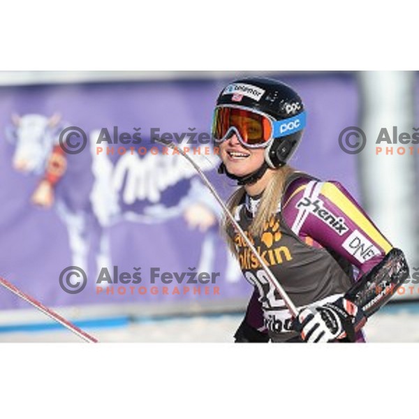 Mowinckel (NOR)in second run of 51. Golden Fox- Zlata Lisica FIS World Cup Giant Slalom in Maribor, Slovenia on February 21, 2015