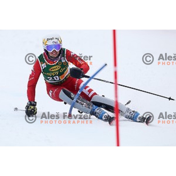 first run of 51. Golden Fox- Zlata Lisica FIS World Cup Slalom in Maribor, Slovenia on February 22, 2015