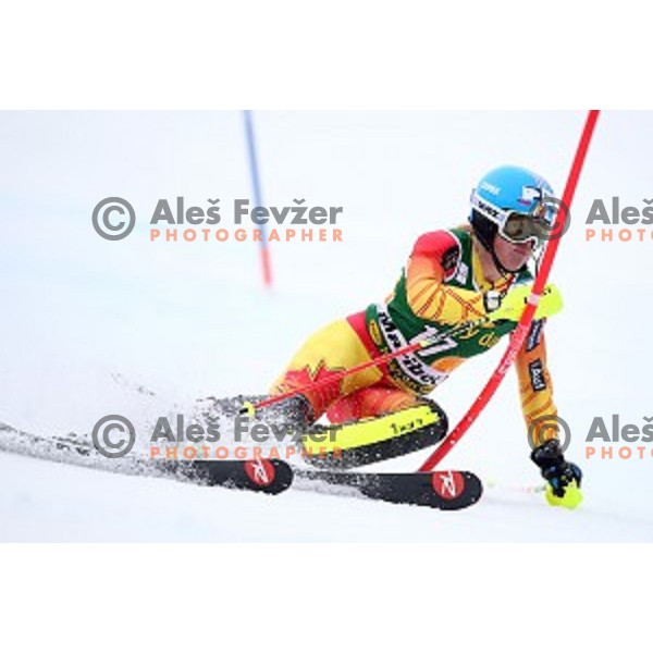 first run of 51. Golden Fox- Zlata Lisica FIS World Cup Slalom in Maribor, Slovenia on February 22, 2015