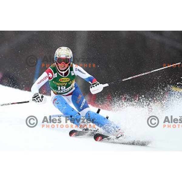 first run of 51. Golden Fox- Zlata Lisica FIS World Cup Slalom in Maribor, Slovenia on February 22, 2015