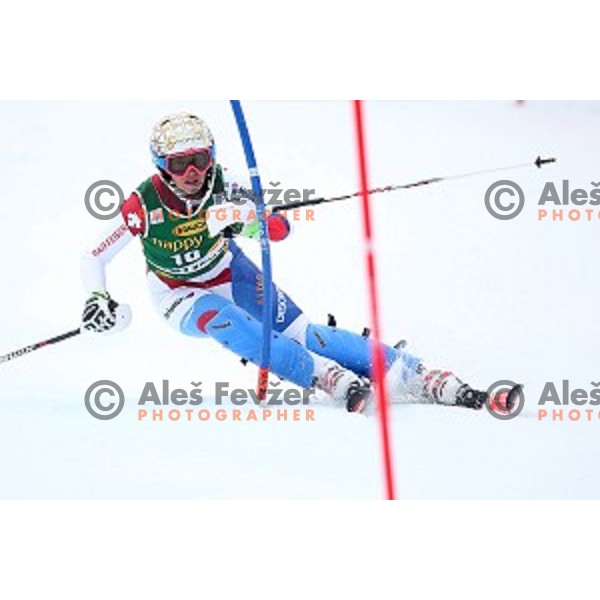 first run of 51. Golden Fox- Zlata Lisica FIS World Cup Slalom in Maribor, Slovenia on February 22, 2015