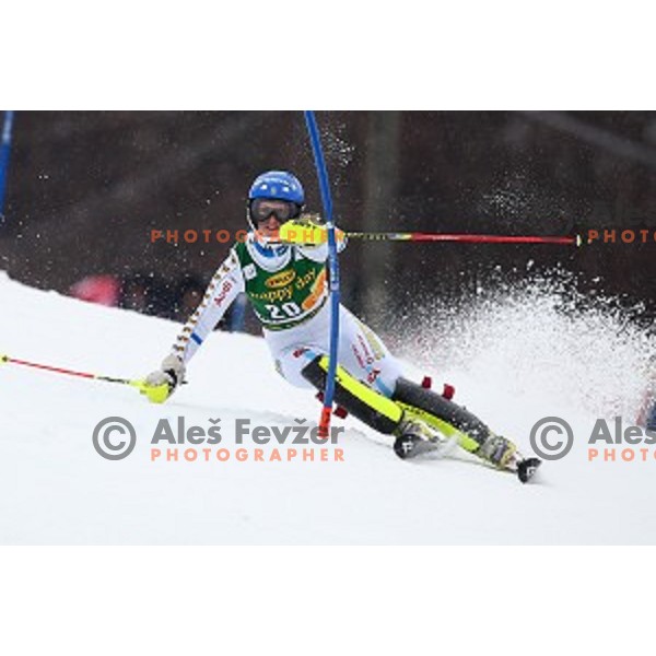 first run of 51. Golden Fox- Zlata Lisica FIS World Cup Slalom in Maribor, Slovenia on February 22, 2015
