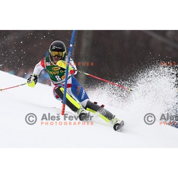 first run of 51. Golden Fox- Zlata Lisica FIS World Cup Slalom in Maribor, Slovenia on February 22, 2015