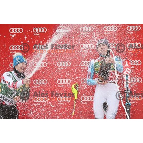 Mikaela Shiffrin (USA), winner of 51. Golden Fox- Zlata Lisica FIS World Cup Slalom in Maribor, Slovenia on February 22, 2015