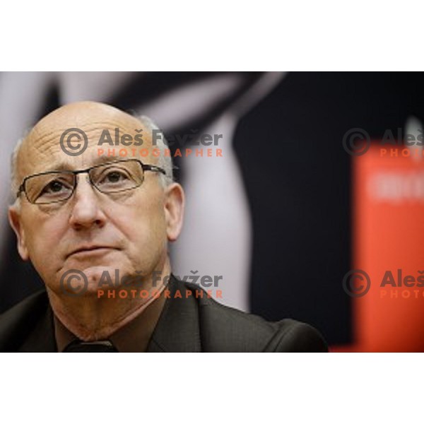 Bogdan Gabrovec at the press conference for the announcement of the boxing match with Sasha Yengoyan, Petrol building,Ljubljana, Slovenia, 24.02.2015