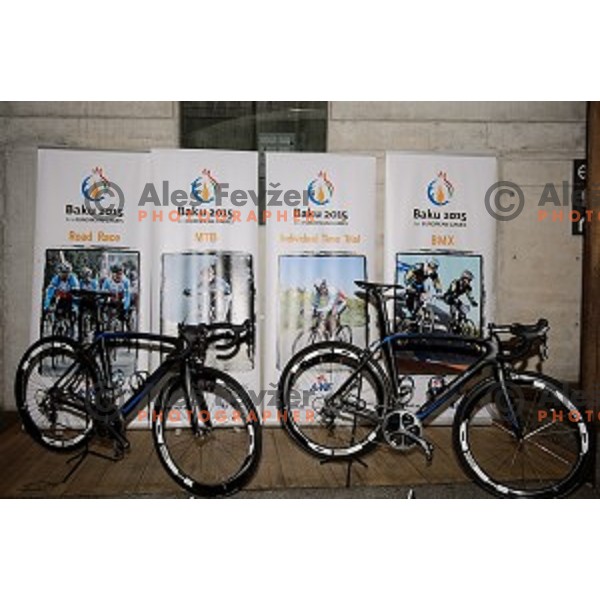 at the press conference and presentation of Baku Cycling project, Ljubljana castle ,Ljubljana, Slovenia, 24.02.2015