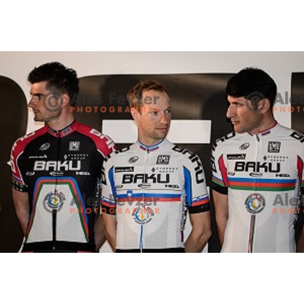 Matej Mugerli, at the press conference and presentation of Baku Cycling project, Ljubljana castle ,Ljubljana, Slovenia, 24.02.2015
