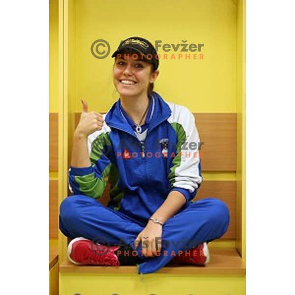 Toja Cerne at 15. European Archery Indoor Championships in Bonifika Hall, Koper, Slovenia on February 28, 2015