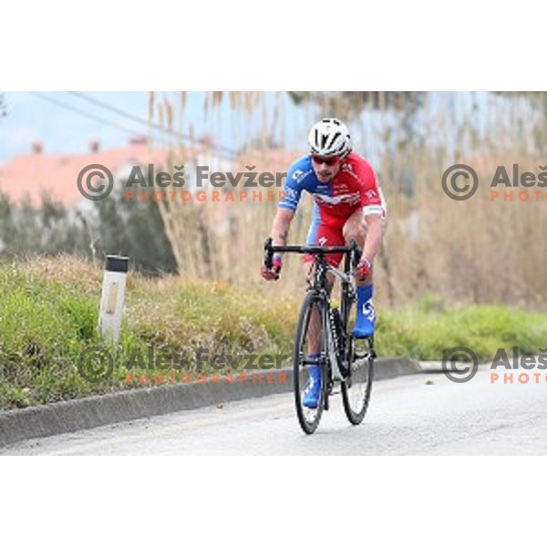 Primoz Roglic of Adria Mobil, second placed at 2.Grand Prix of Izola, Slovenia on March 1, 2015