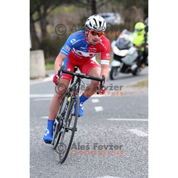 Primoz Roglic of Adria Mobil, second placed at 2.Grand Prix of Izola, Slovenia on March 1, 2015