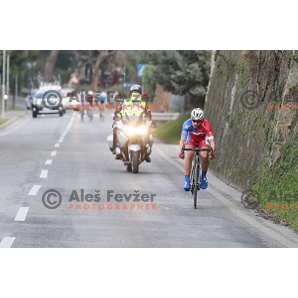 Primoz Roglic of Adria Mobil, second placed at 2.Grand Prix of Izola, Slovenia on March 1, 2015