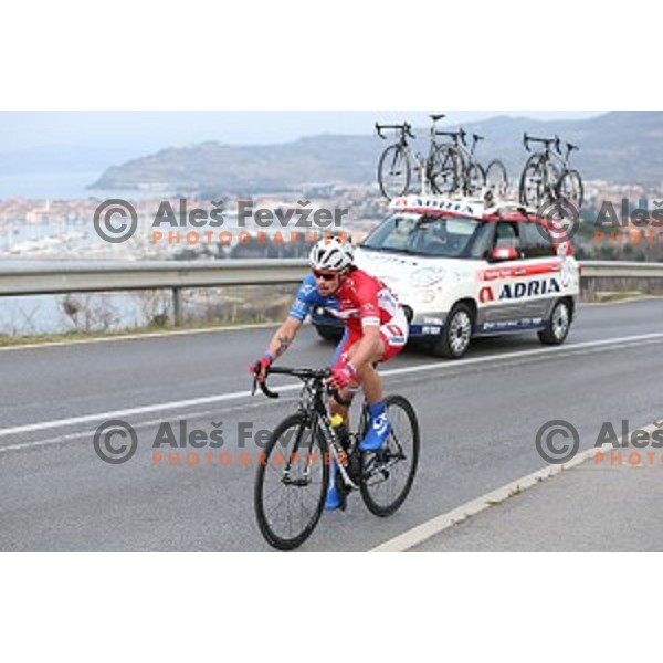 Primoz Roglic of Adria Mobil, second placed at 2.Grand Prix of Izola, Slovenia on March 1, 2015