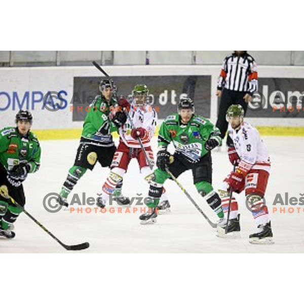 of Telemach Olimpija in action during EBEL league ice-hockey match Telemach Olimpija-Bolzano in Tivoli Hall, Ljubljana, Slovenia on March 1, 2015