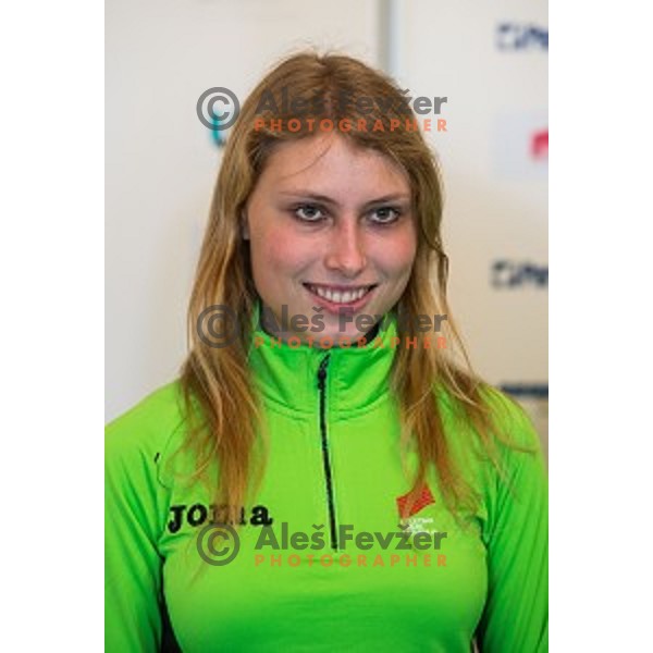 Marusa Mismas during Press conference before Athletics Indoor European Championships 2015, Ljubljana, Slovenia, on March 4, 2015