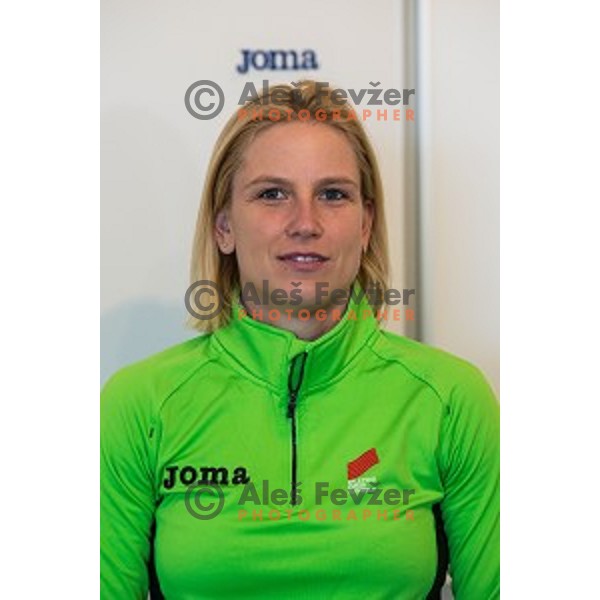 Marina Tomic during Press conference before Athletics Indoor European Championships 2015, Ljubljana, Slovenia, on March 4, 2015