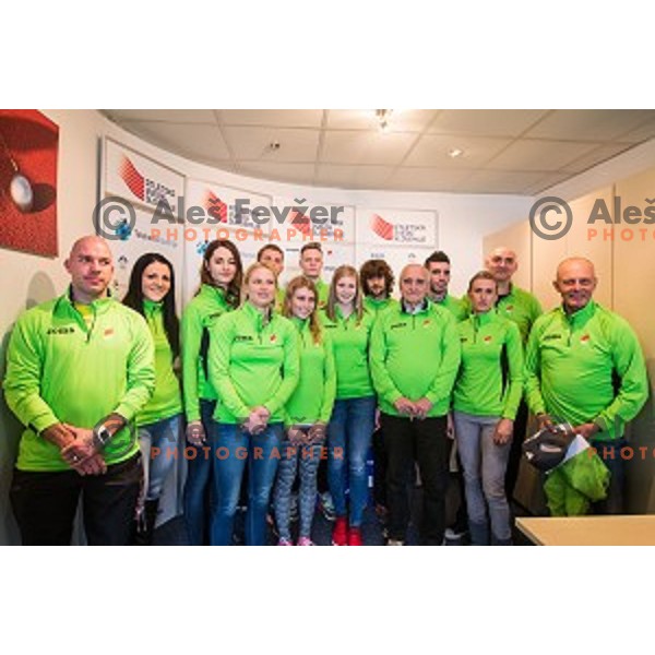 During Press conference before Athletics Indoor European Championships 2015, Ljubljana, Slovenia, on March 4, 2015