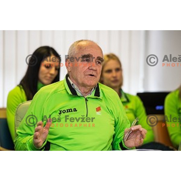 Martin Steiner during Press conference before Athletics Indoor European Championships 2015, Ljubljana, Slovenia, on March 4, 2015