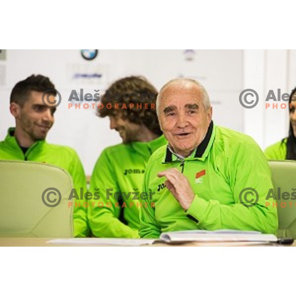 Martin Steiner during Press conference before Athletics Indoor European Championships 2015, Ljubljana, Slovenia, on March 4, 2015