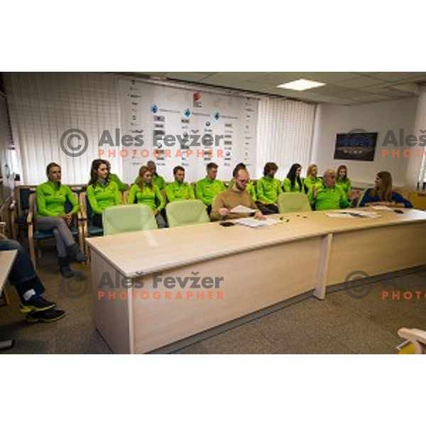 During Press conference before Athletics Indoor European Championships 2015, Ljubljana, Slovenia, on March 4, 2015