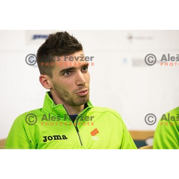 Ales Zver during Press conference before Athletics Indoor European Championships 2015, Ljubljana, Slovenia, on March 4, 2015