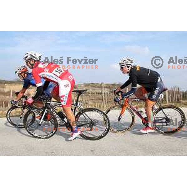 Kristijan Fajt of Adria Mobil during Grand Prix of Izola UCI professional race, Izola, Slovenia on February 28, 2015