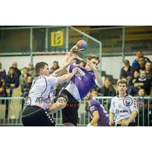 in action during handball match Maribor Branik - Riko Ribnica, 1. NLB Leasing liga, Maribor, Tabor Hall, 8.3.2015