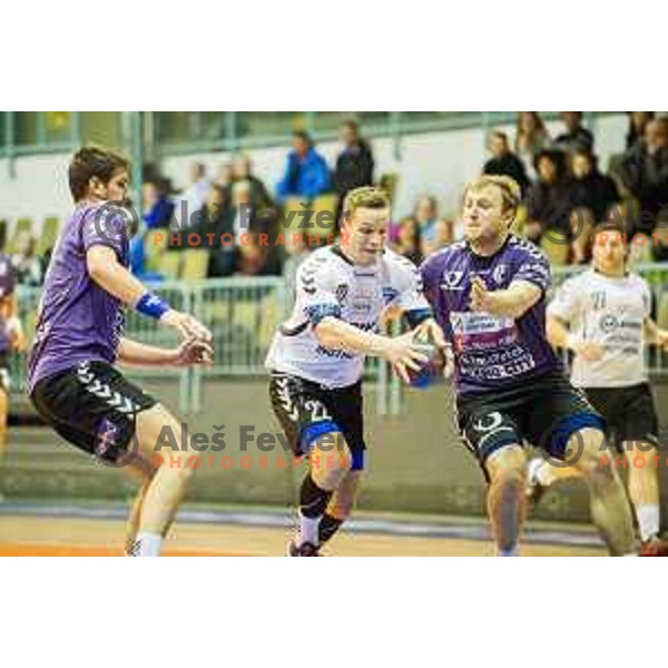 in action during handball match Maribor Branik - Riko Ribnica, 1. NLB Leasing liga, Maribor, Tabor Hall, 8.3.2015