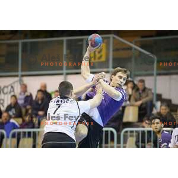 Darko Cingesar in action during handball match Maribor Branik - Riko Ribnica, 1. NLB Leasing liga, Maribor, Tabor Hall, 8.3.2015