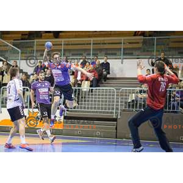 Darko Cingesar in action during handball match Maribor Branik - Riko Ribnica, 1. NLB Leasing liga, Maribor, Tabor Hall, 8.3.2015