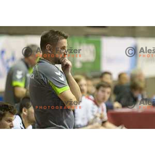 Robert Begus in action during handball match Maribor Branik - Riko Ribnica, 1. NLB Leasing liga, Maribor, Tabor Hall, 8.3.2015