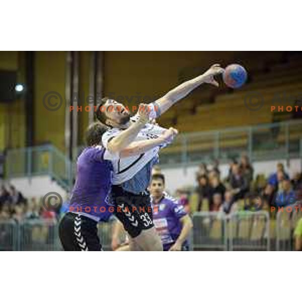 Alen Markovic in action during handball match Maribor Branik - Riko Ribnica, 1. NLB Leasing liga, Maribor, Tabor Hall, 8.3.2015