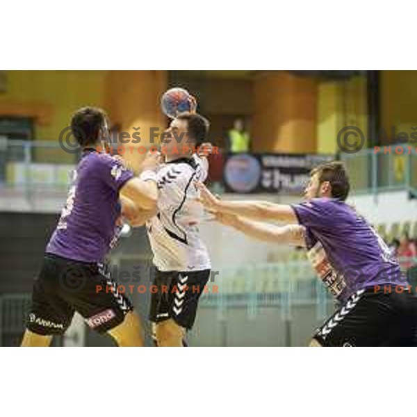 in action during handball match Maribor Branik - Riko Ribnica, 1. NLB Leasing liga, Maribor, Tabor Hall, 8.3.2015